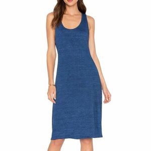 Adriano Goldschmied Avril Tank Dress Women's Small Blue‎ Linen Resortwear